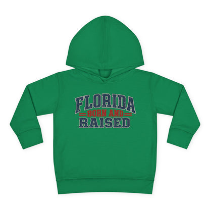 Florida Born and Raised Rustic Americana Unisex Toddler Pullover Fleece Hoodie