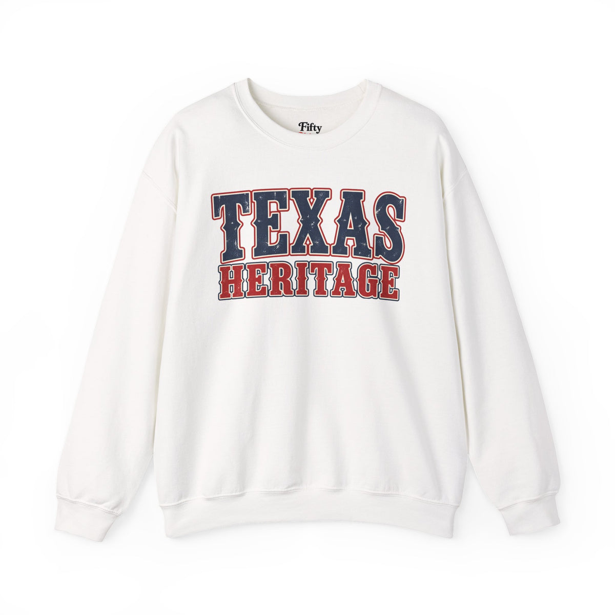 Texas Heritage Unisex Crewneck Sweatshirt State Name Graphic