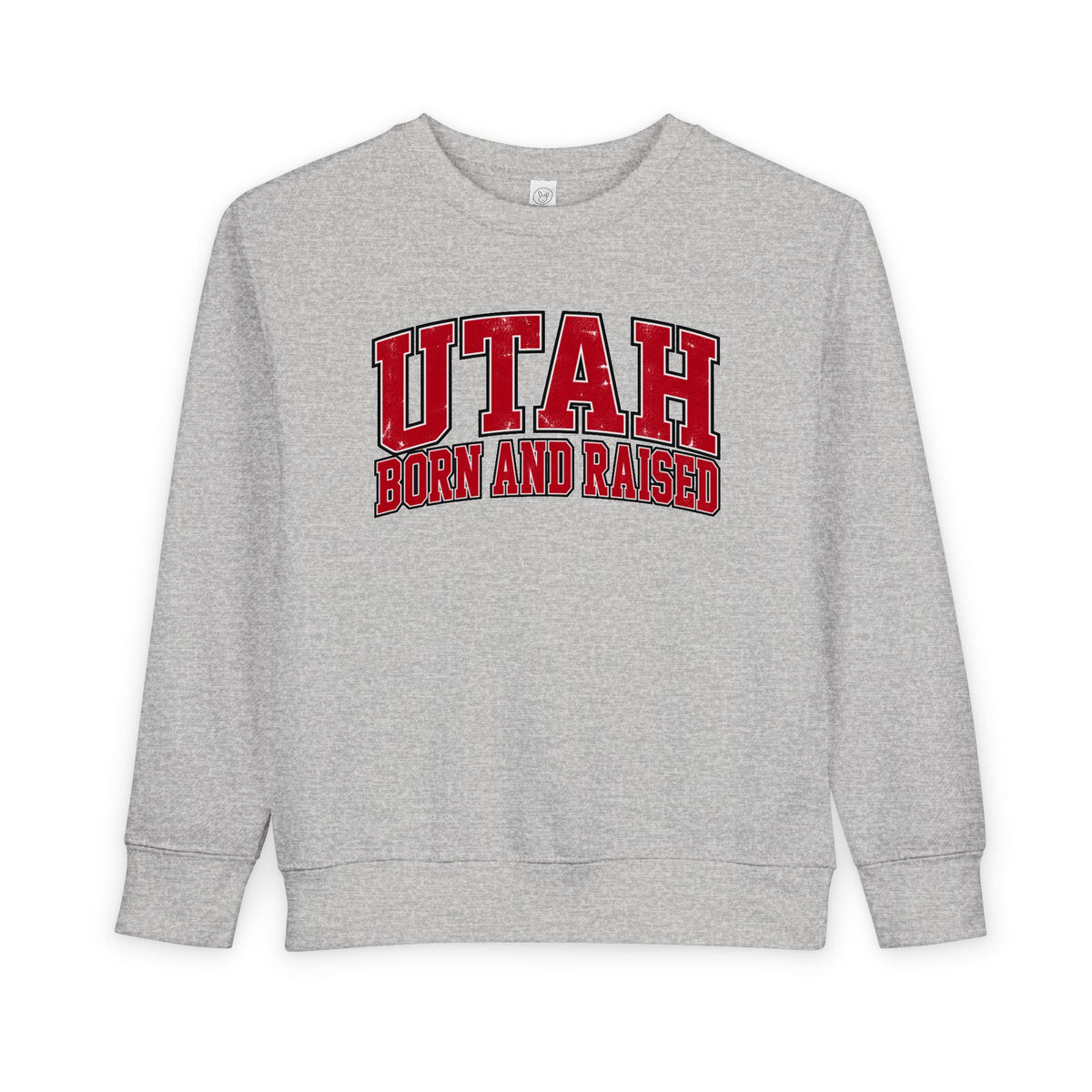 Utah Born and Raised Collegiate Classic Unisex Toddler Sweatshirt