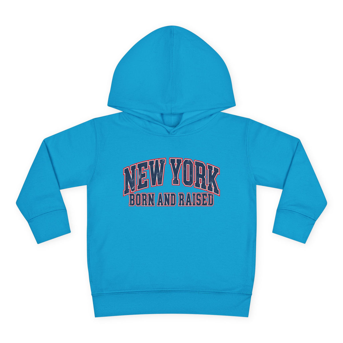 New York Born and Raised Vintage Athletic Heritage Unisex Toddler Pullover Fleece Hoodie Graphic