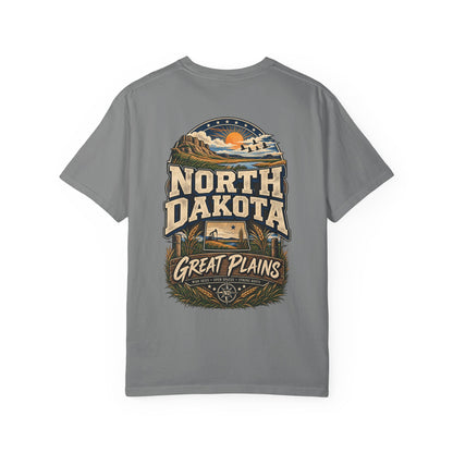North Dakota Great Plains Unisex Comfort Color 1717 Streetwear Graphic Tee