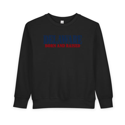 Delaware Born and Raised Premium Heritage Unisex Toddler Sweatshirt