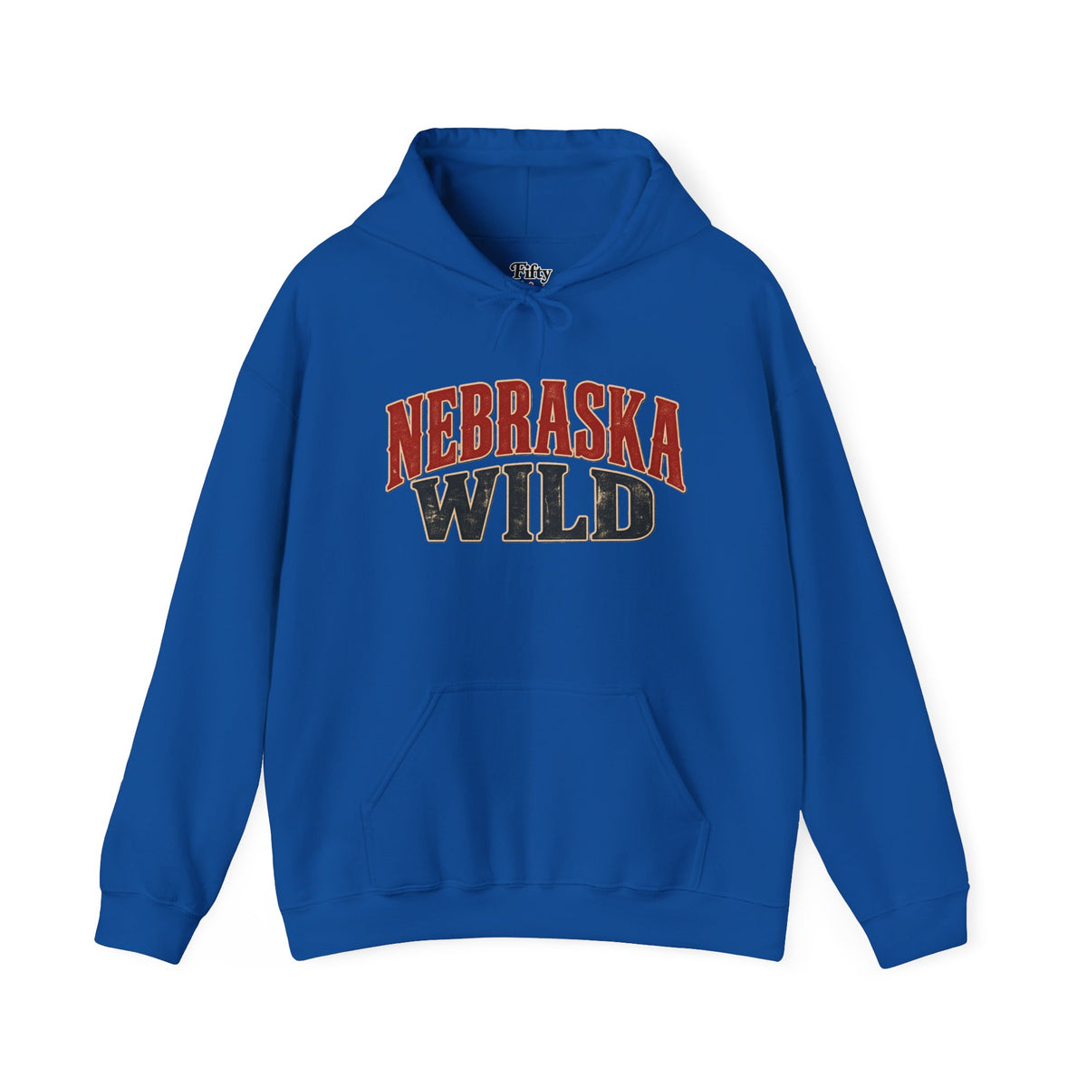 Nebraska Wild Unisex Hoodie State Name Graphic