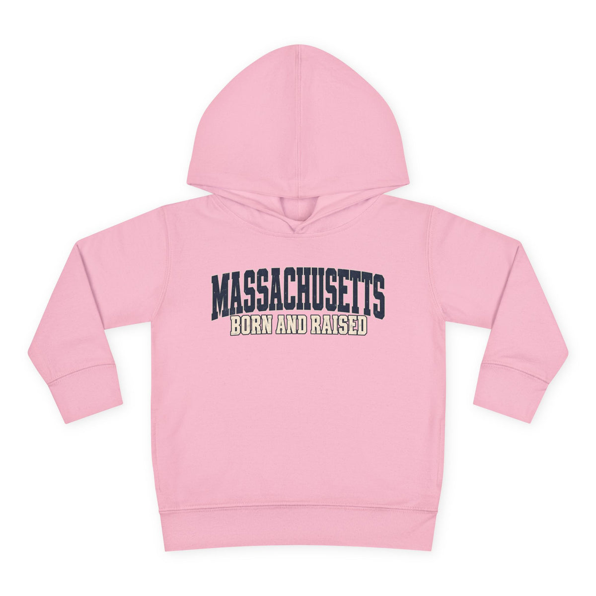 Massachusetts Born and Raised Rugged Heritage Unisex Toddler Pullover Fleece Hoodie