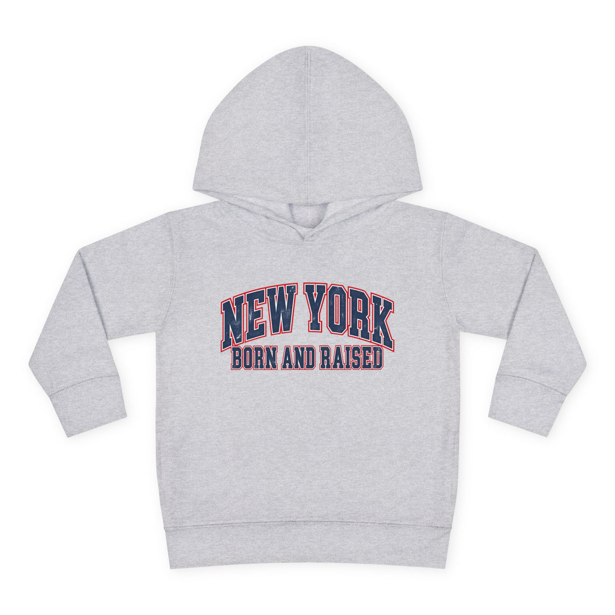 New York Born and Raised Vintage Athletic Heritage Unisex Toddler Pullover Fleece Hoodie Graphic