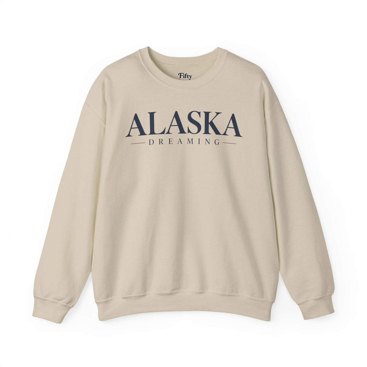 Alaska Dreaming Unisex Crewneck Sweatshirt State Name Graphic