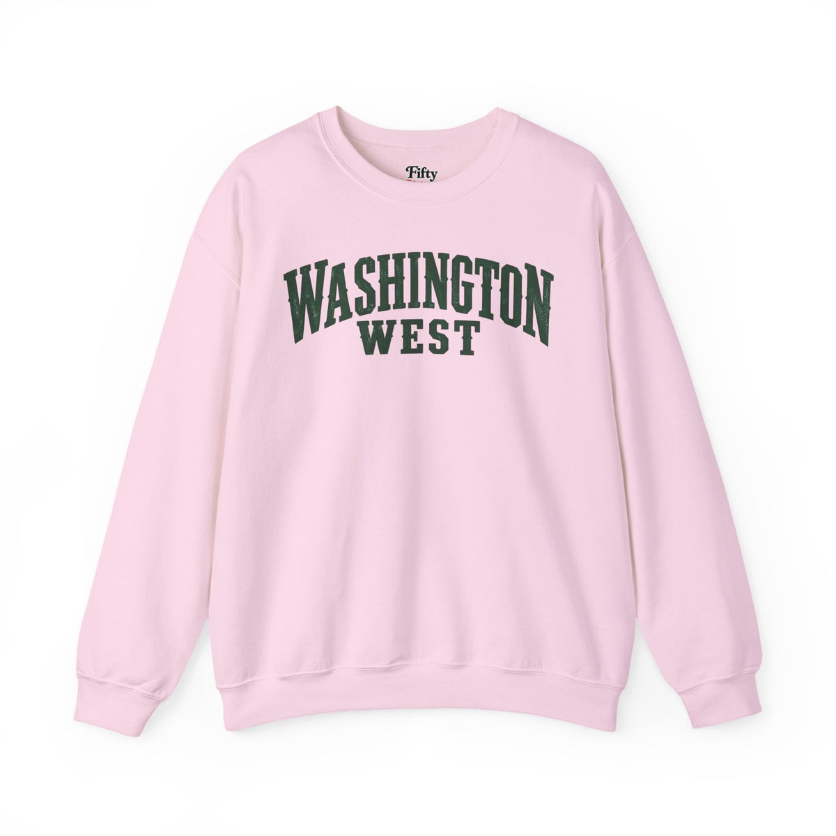 Washington West Unisex Crewneck Sweatshirt State Name Graphic