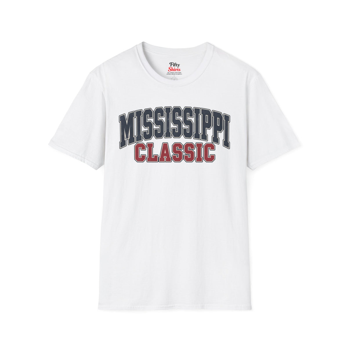 Mississippi Classic Unisex Softstyle T Shirt State Name Graphic Tee