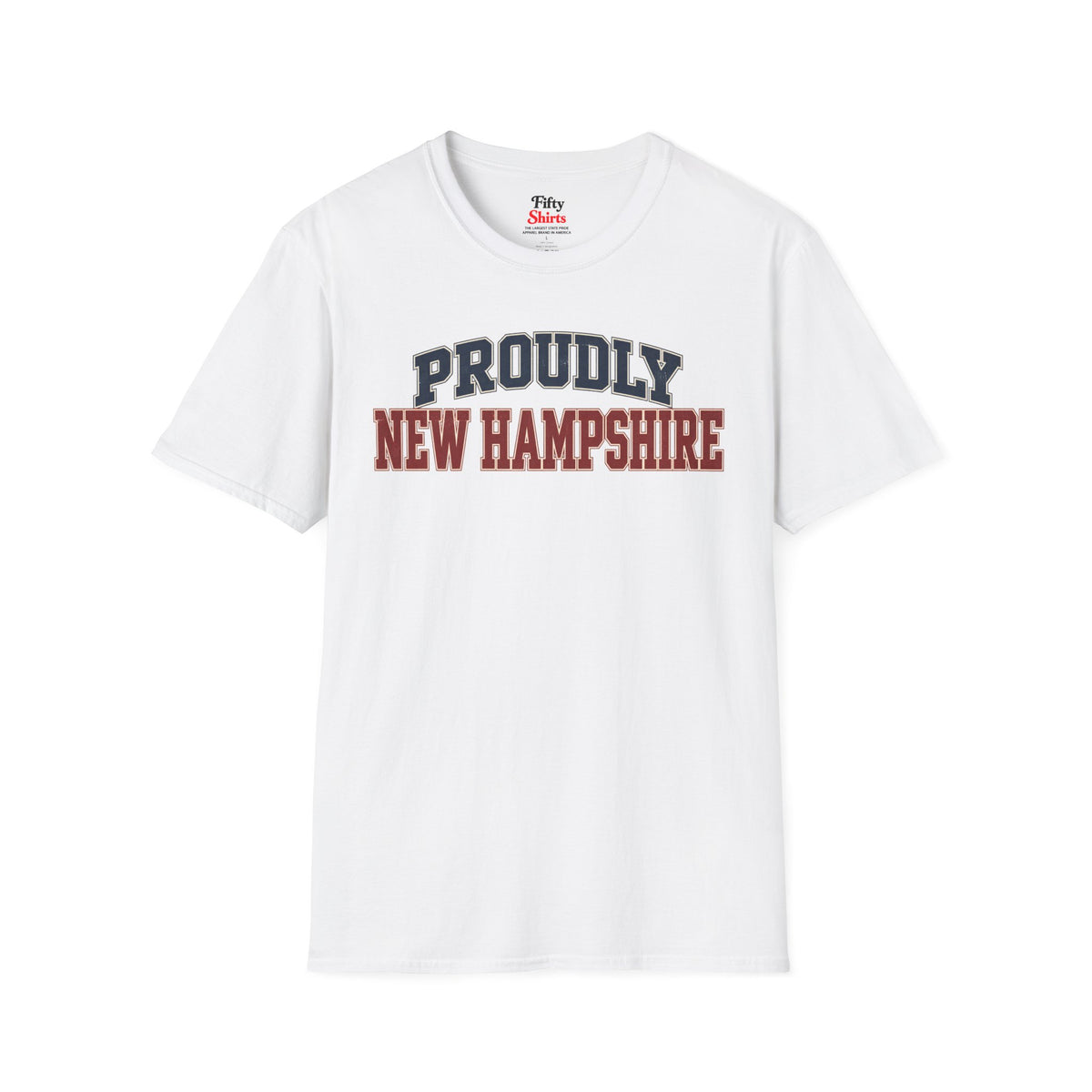 Proudly New Hampshire Unisex Softstyle T Shirt State Name Graphic Tee