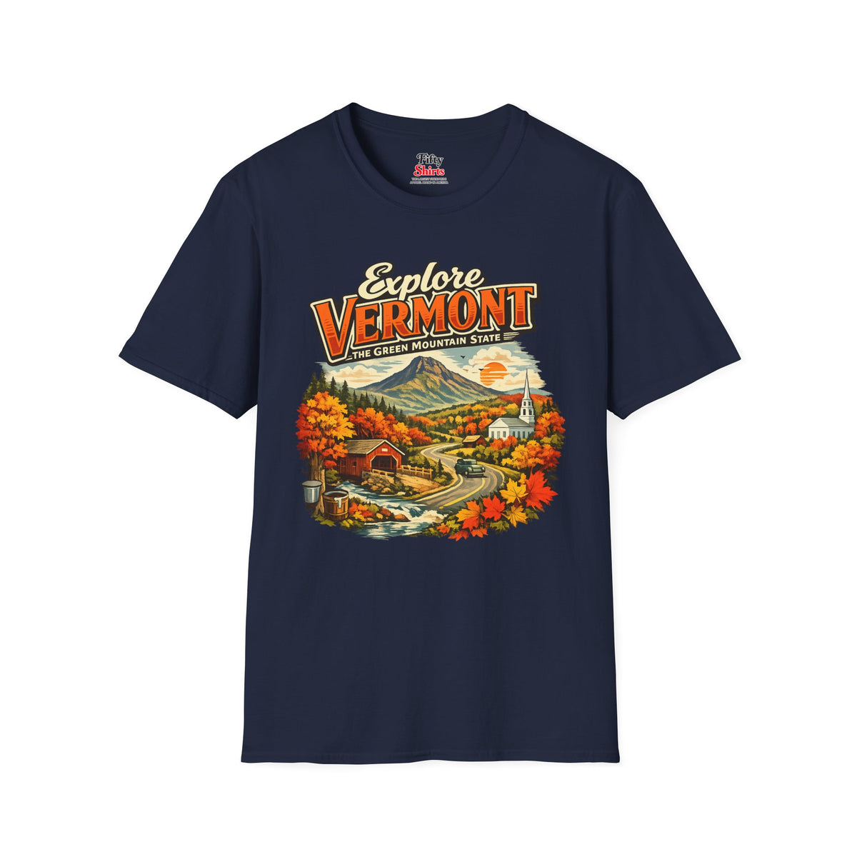 Explore Vermont Unisex Softstyle T Shirt State Pride Graphic Tee Collections FS03