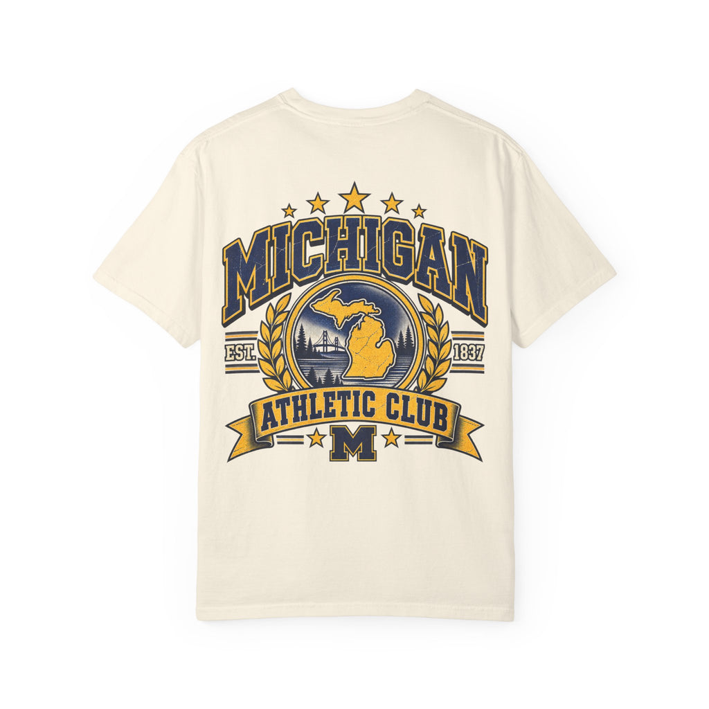 Michigan Athletic Club Unisex Comfort Color 1717 Streetwear Graphic Tee