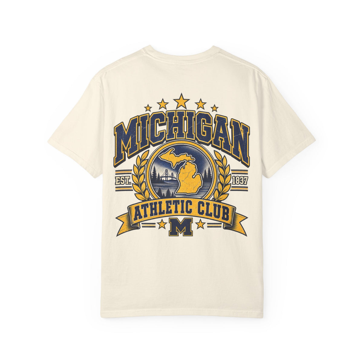 Michigan Athletic Club Unisex Comfort Color 1717 Streetwear Graphic Tee