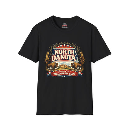 North Dakota State Pride Unisex Softstyle T Shirt State Pride Graphic Tee Collections FS03