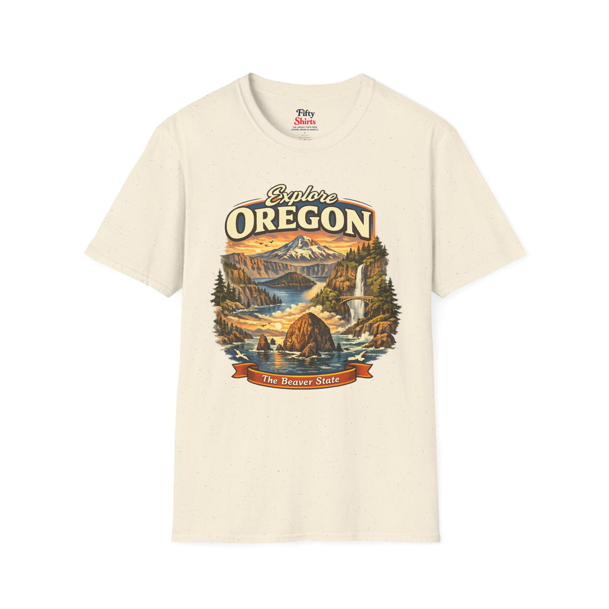 Explore Oregon Unisex Softstyle T Shirt State Pride Graphic Tee Collections FS03
