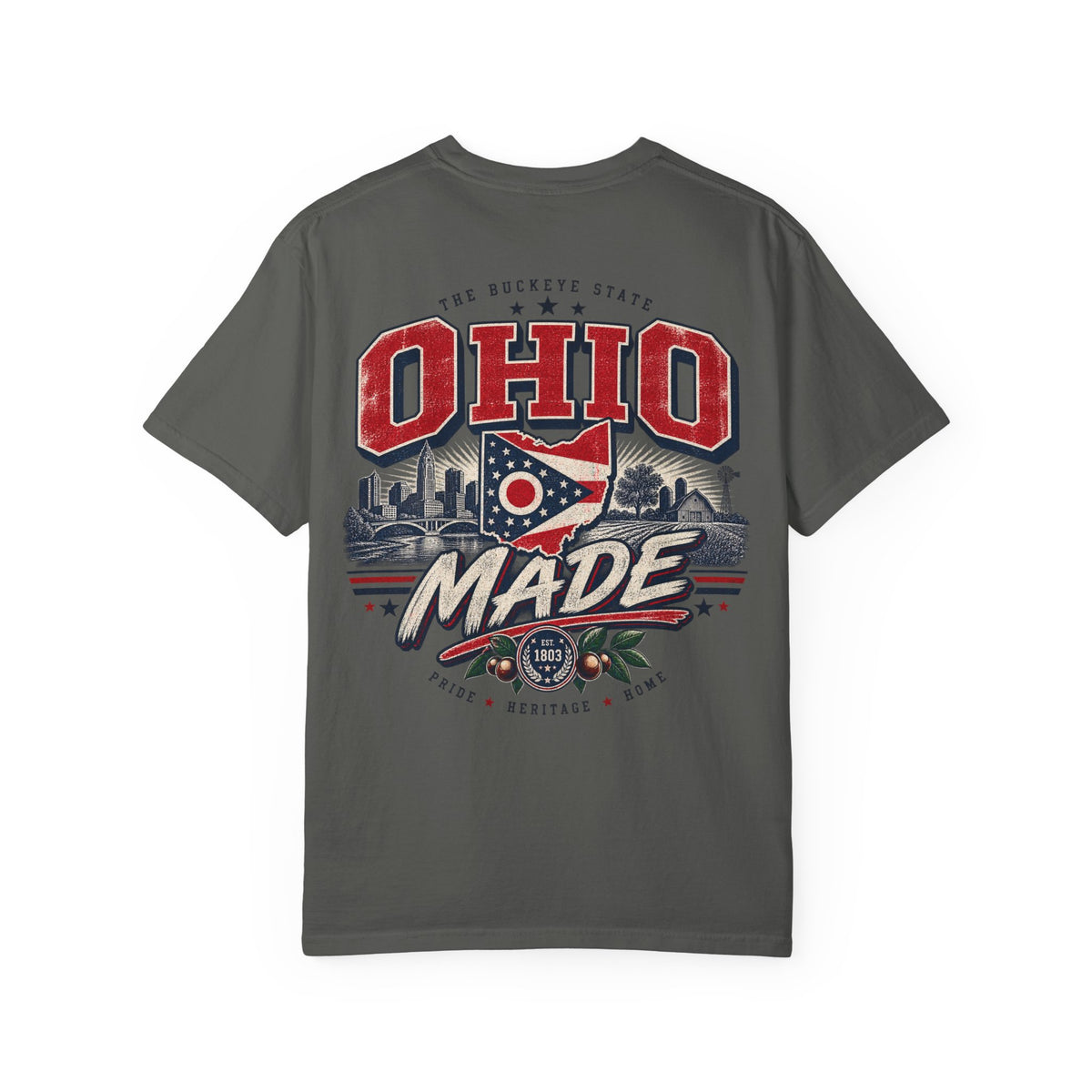 Ohio Made Unisex Comfort Color 1717 Streetwear Graphic Tee
