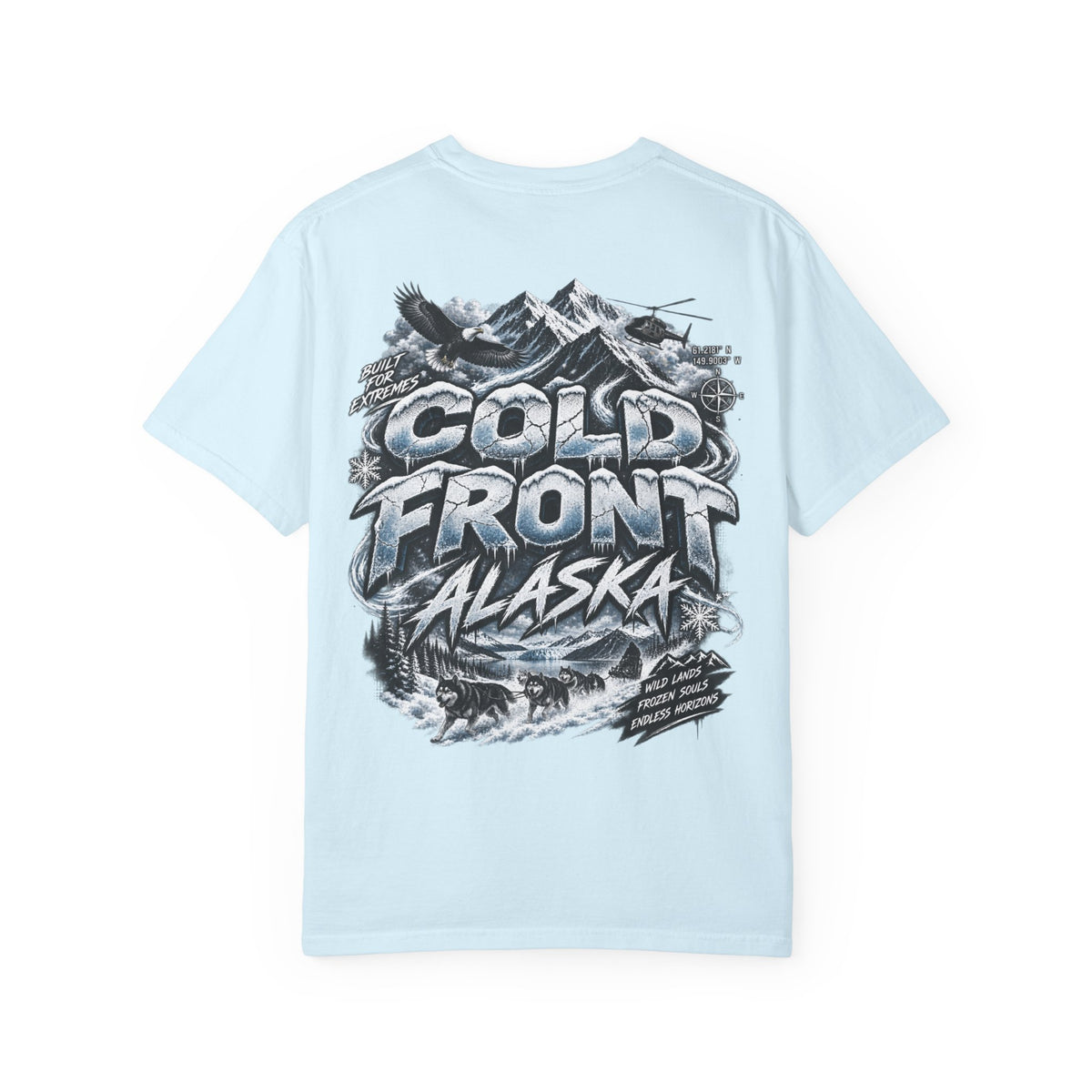 Alaska Cold Front  Unisex Comfort Color 1717 Streetwear Graphic Tee
