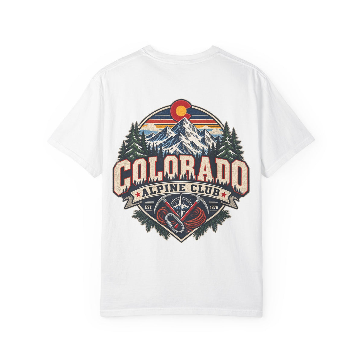 Colorado Alpine Club  Unisex Comfort Color 1717 Streetwear Graphic Tee