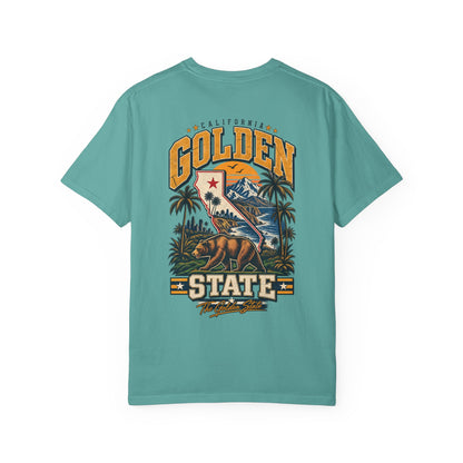 California Golden State Streetwear  Unisex Comfort Color 1717 Streetwear Graphic Tee