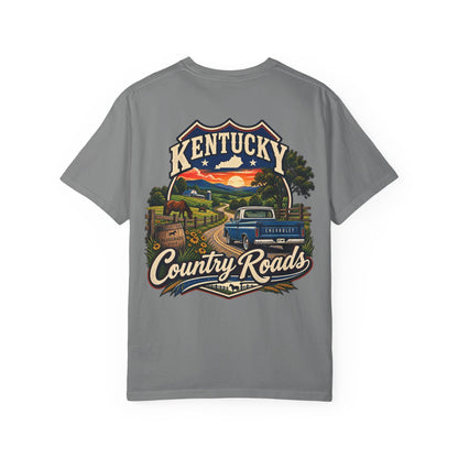 Kentucky Country Roads Unisex Comfort Color 1717 Streetwear Graphic Tee