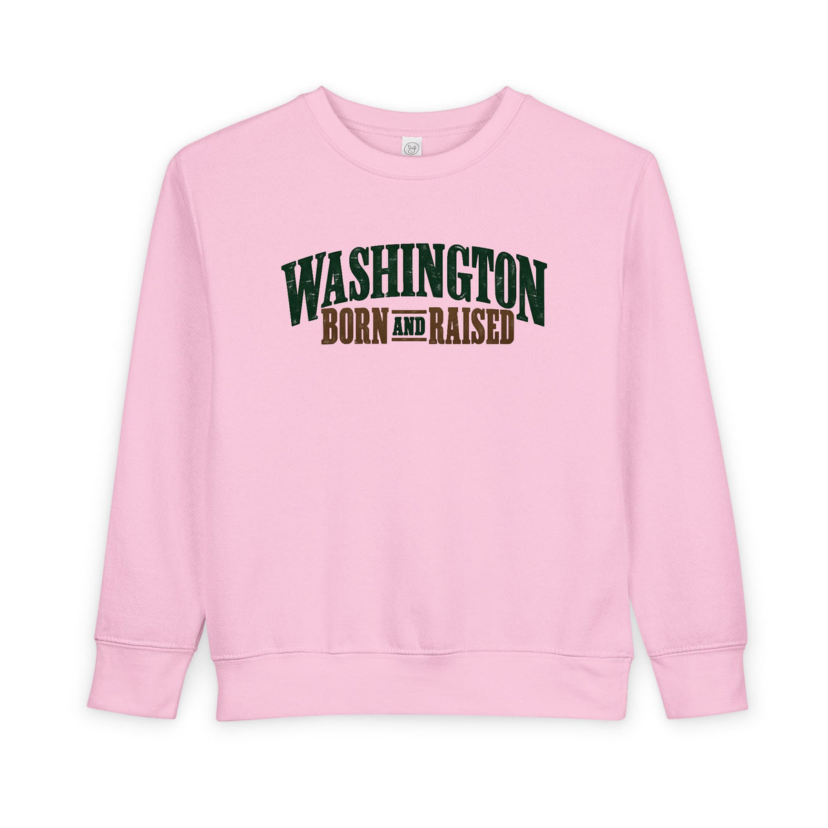 Washington Born and Raised Classic Americana Unisex Toddler Sweatshirt