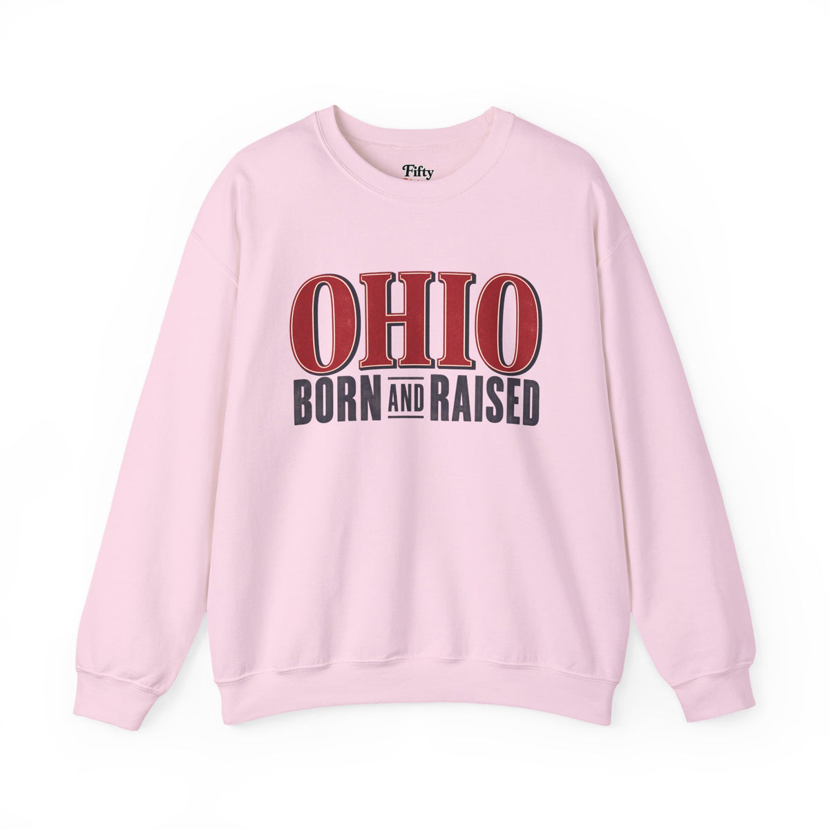 Ohio Born and Raised Premium Heritage Unisex Sweatshirt Graphic