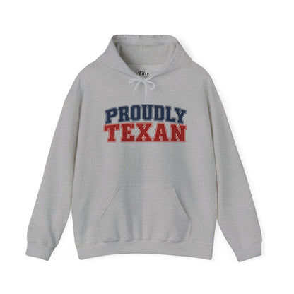 Proudly Texan Texas Unisex Hoodie State Name Graphic