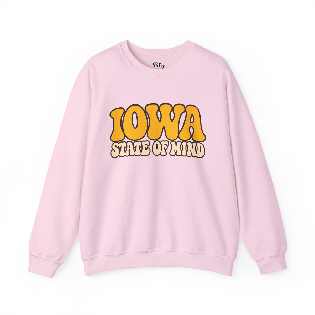 Iowa State of Mind Unisex Crewneck Sweatshirt State Name Graphic