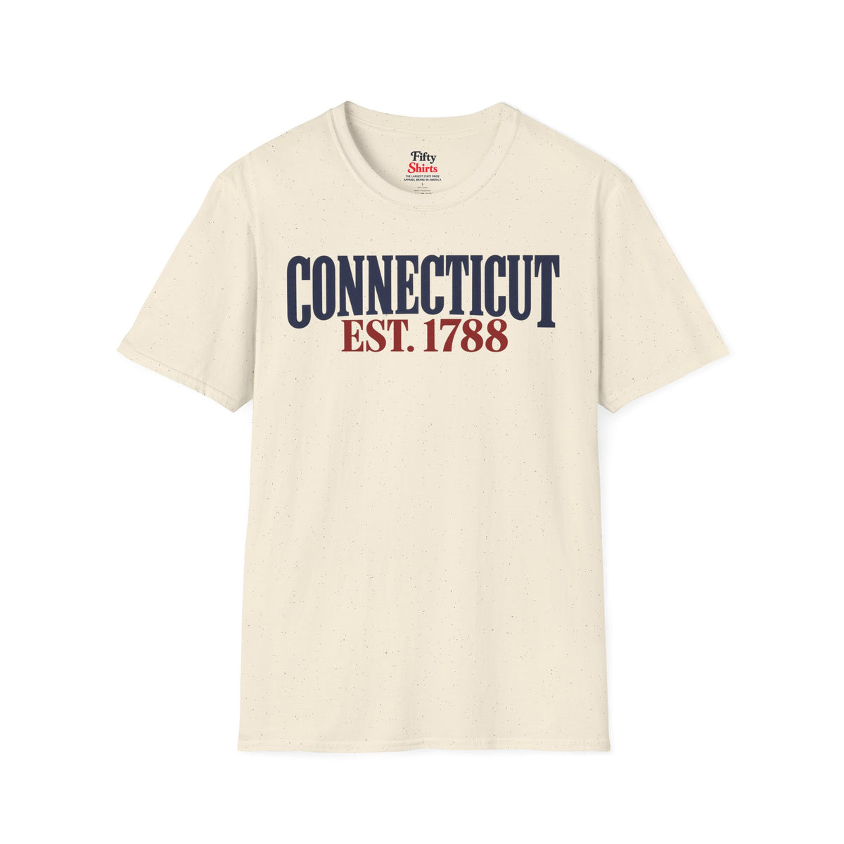 Connecticut EST 1788 Unisex Softstyle T Shirt State Name Graphic Tee