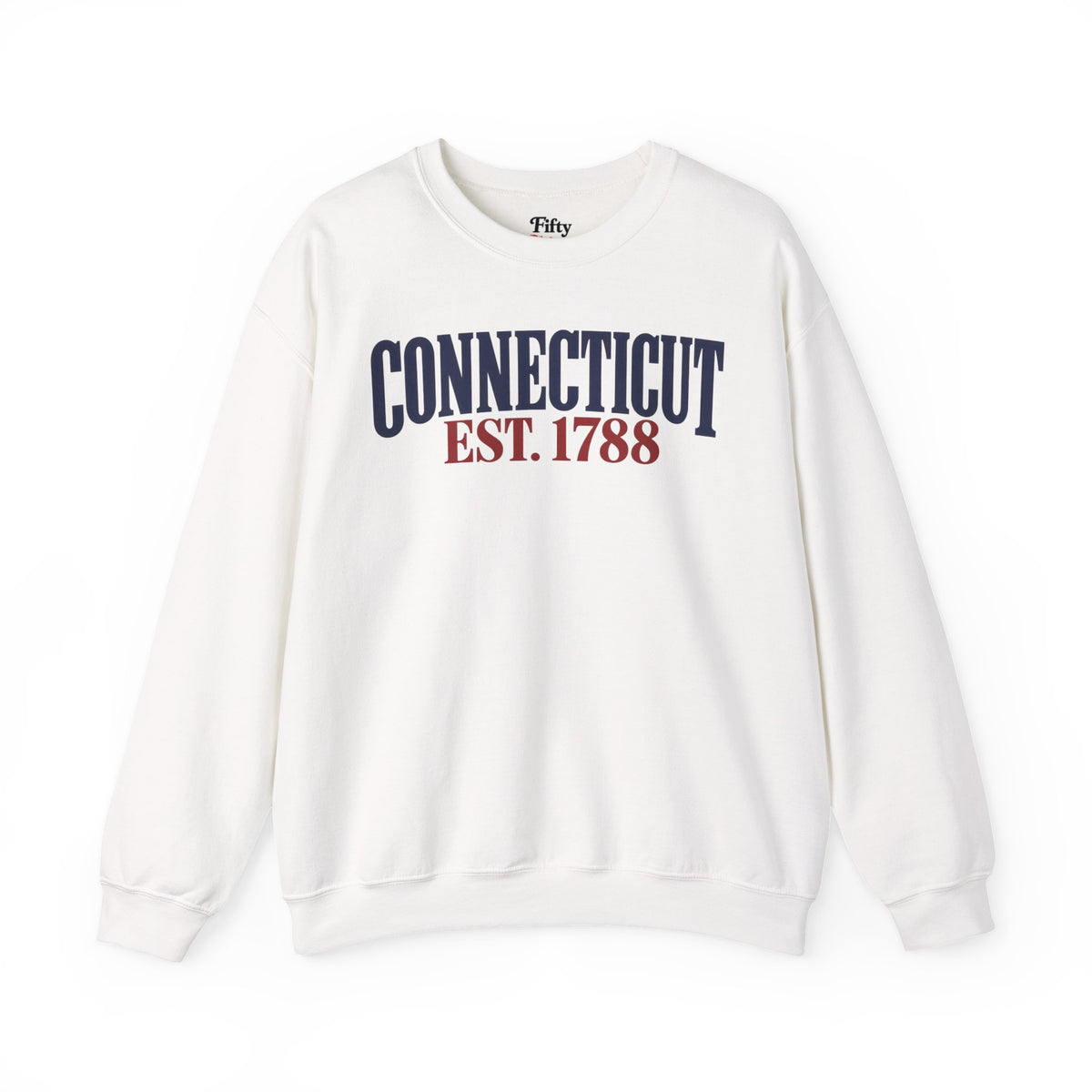 Connecticut EST 1788 Unisex Crewneck Sweatshirt State Name Graphic