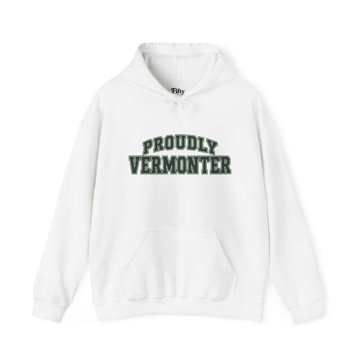 Proudly Vermonter Unisex Hoodie State Name Graphic