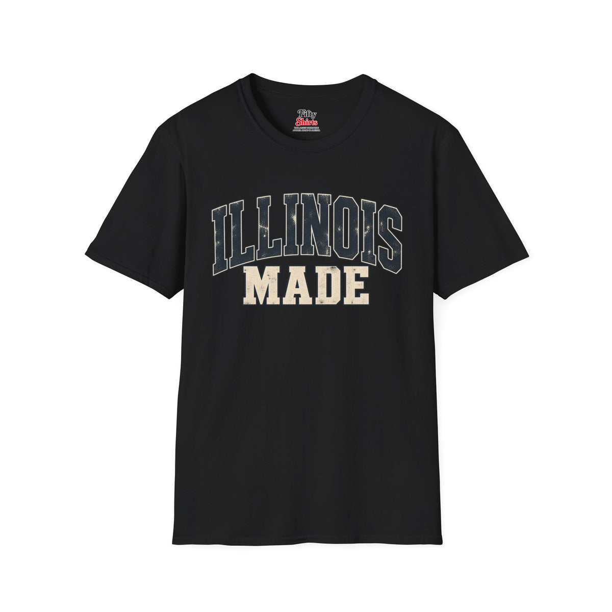 Illinois Made Unisex Softstyle T Shirt State Name Graphic Tee