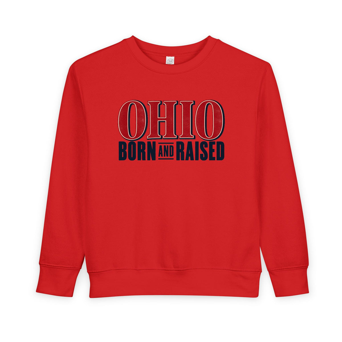 Ohio Born and Raised Premium Heritage Unisex Toddler Sweatshirt
