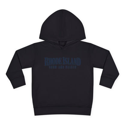 Rhode Island Born and Raised Premium Heritage Unisex Toddler Pullover Fleece Hoodie