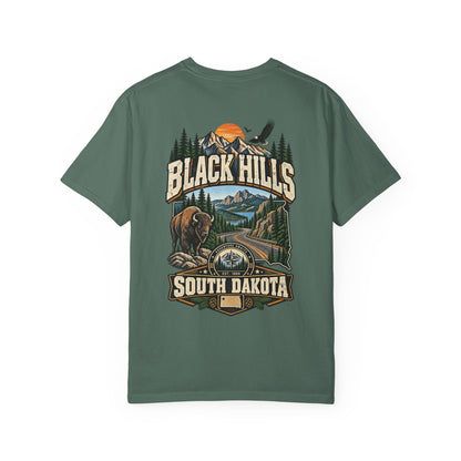 Black Hills South Dakota Unisex Comfort Color 1717 Streetwear Graphic Tee