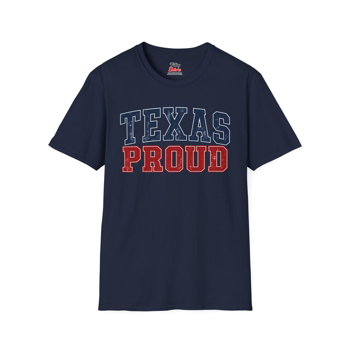Texas Proud Unisex Softstyle T Shirt State Name Graphic Tee
