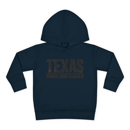 Texas Born and Raised Modern Minimal Unisex Toddler Pullover Fleece Hoodie