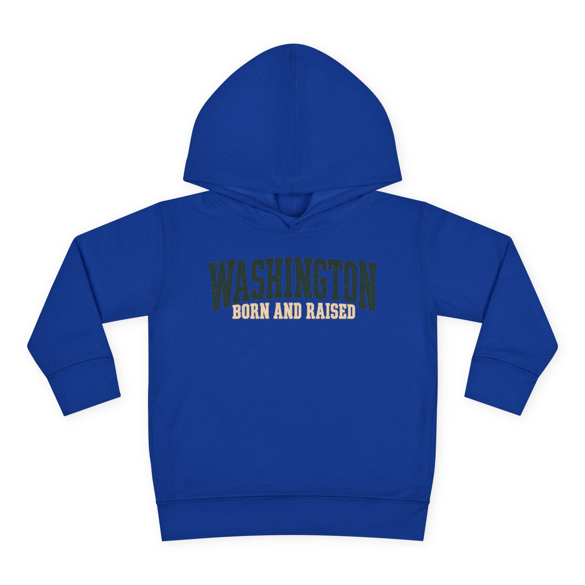 Washington Born and Raised Pacific Northwest Heritage Unisex Toddler Pullover Fleece Hoodie