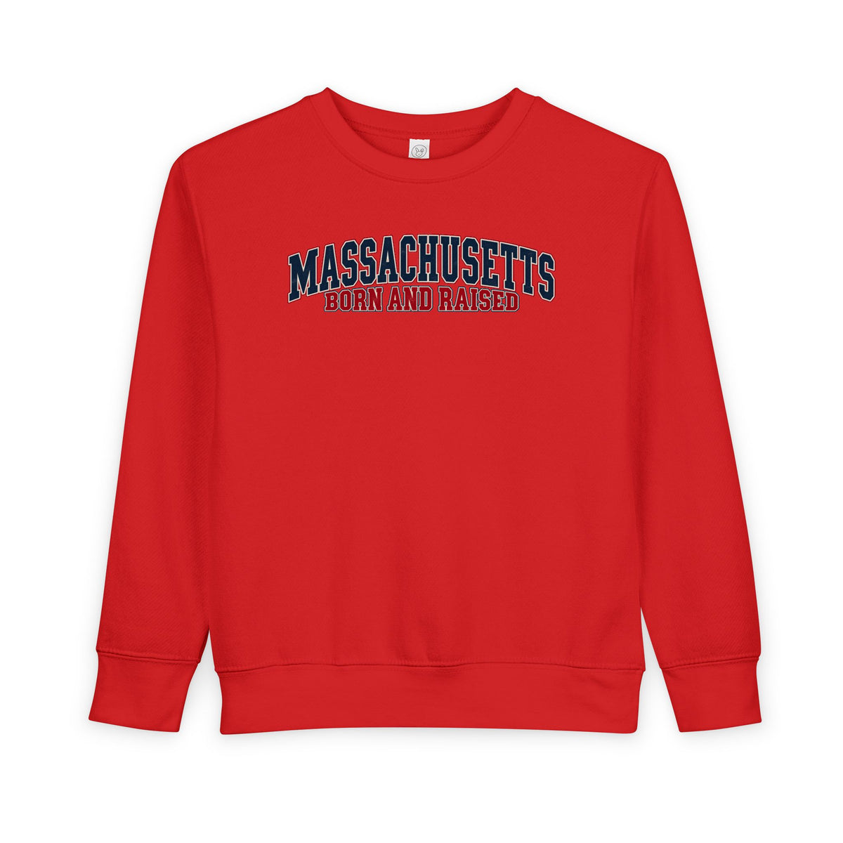 Massachusetts Born and Raised Classic Heritage Unisex Toddler Sweatshirt