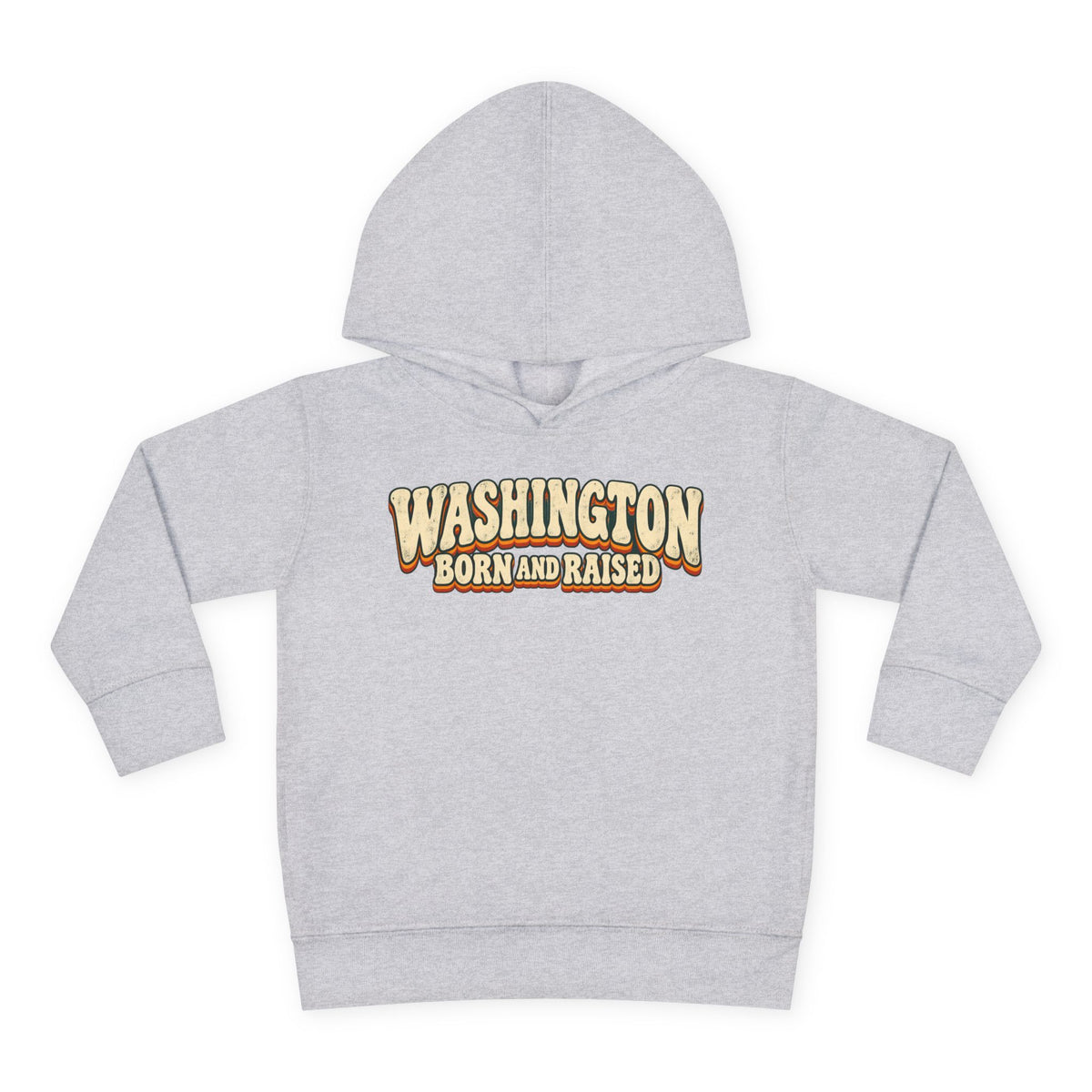 Washington Born and Raised Vintage 1970s Unisex Toddler Pullover Fleece Hoodie