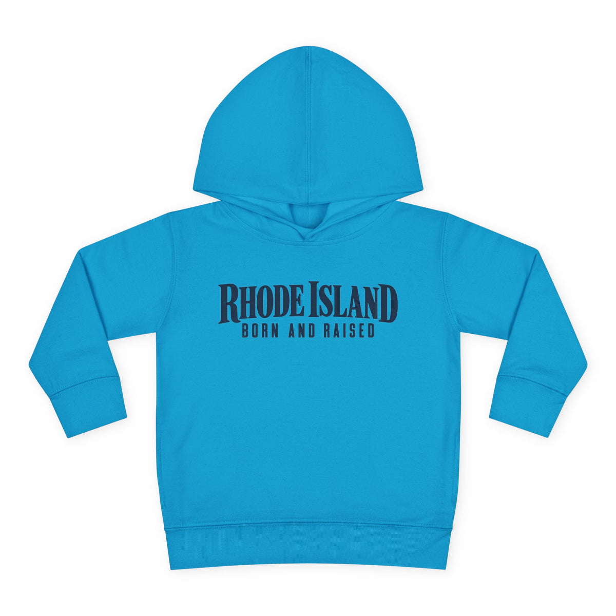 Rhode Island Born and Raised Premium Heritage Unisex Toddler Pullover Fleece Hoodie