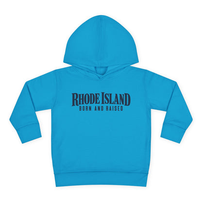 Rhode Island Born and Raised Premium Heritage Unisex Toddler Pullover Fleece Hoodie
