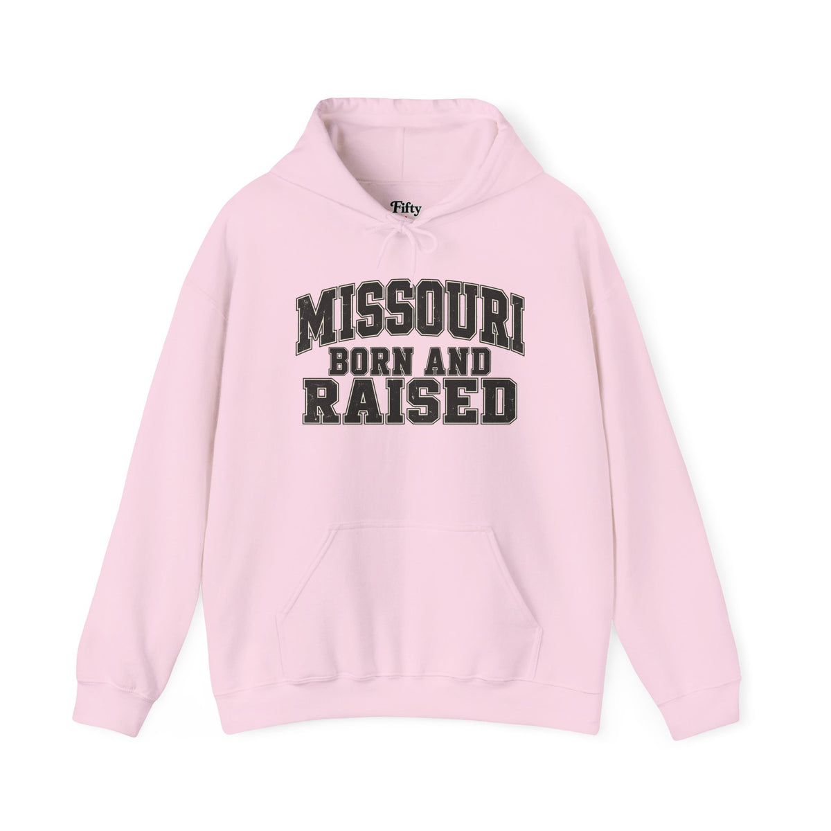 Missouri Born and Raised Unisex Hoodie State Name Graphic