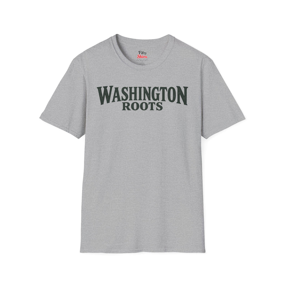 Washington Roots Unisex Softstyle T Shirt State Name Graphic Tee