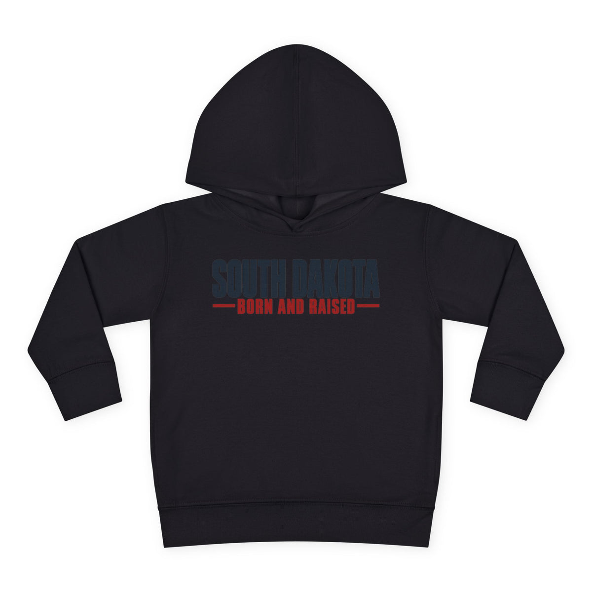 South Dakota Born and Raised Minimal Modern Heritage Unisex Toddler Pullover Fleece Hoodie