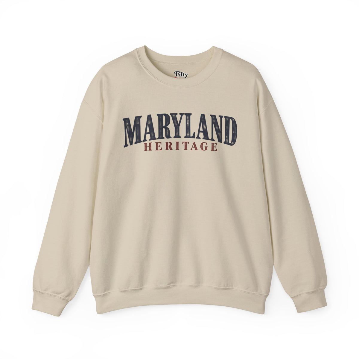 Maryland Heritage Unisex Crewneck Sweatshirt State Name Graphic