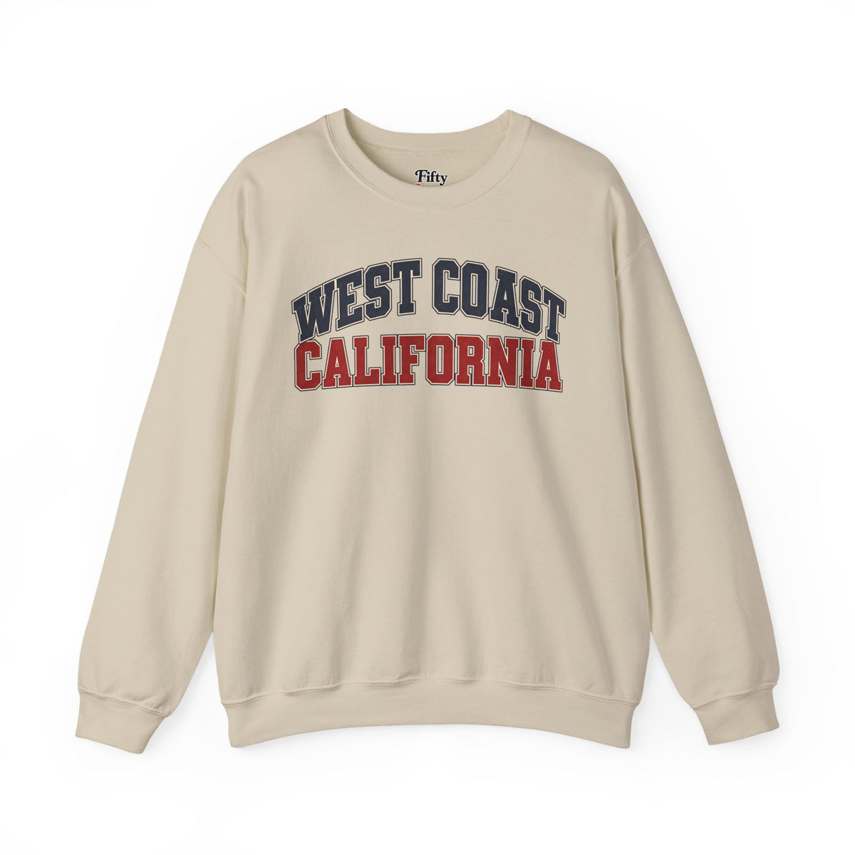 West Coast California Unisex Crewneck Sweatshirt State Name Graphic