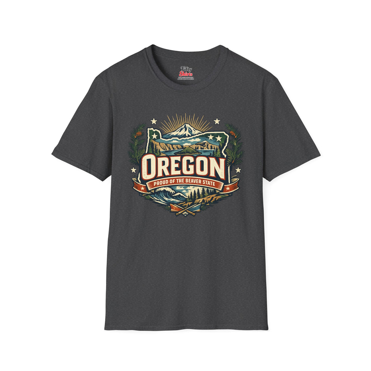 Oregon State Pride Unisex Softstyle T Shirt State Pride Graphic Tee Collections FS03
