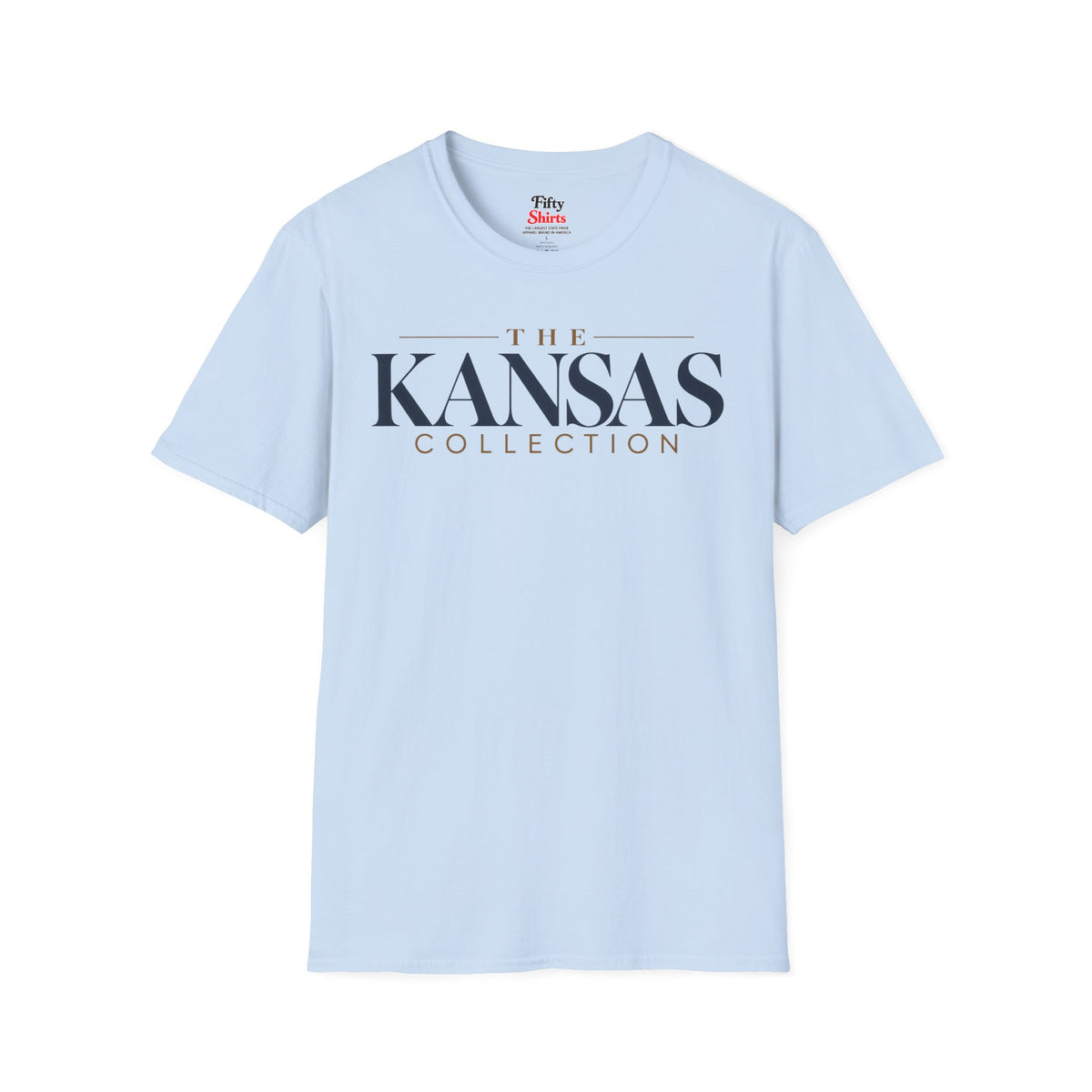The Kansas Collection Unisex Softstyle T Shirt State Name Graphic Tee