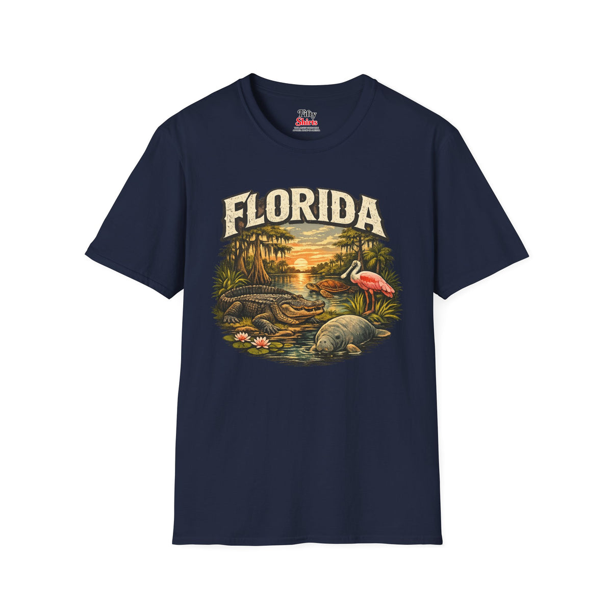 Florida Wildlife Unisex Softstyle T Shirt State Pride Graphic Tee Collections FS03
