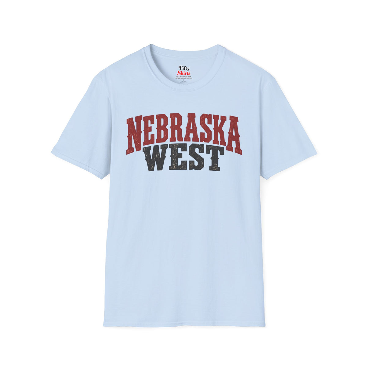 Nebraska West Unisex Softstyle T Shirt State Name Graphic Tee